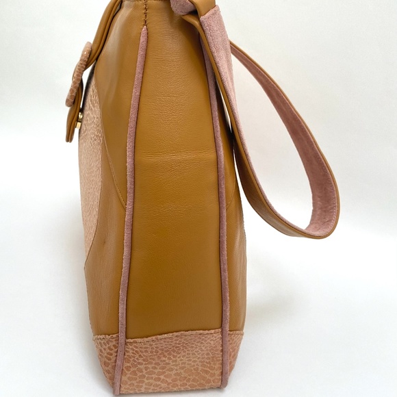 NWOT Leather & Snakeskin Shoulderbag perfect size - Picture 7 of 11